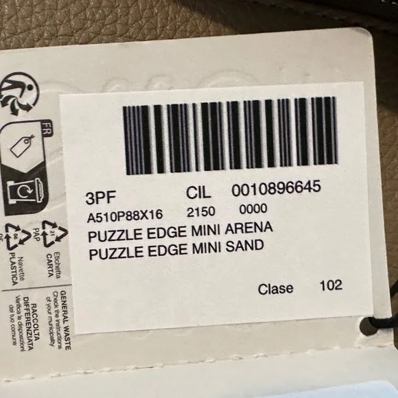 Loewe Mini Puzzle Bag Taupe Leather NWT Retail $2,850 - Picture 11 of 14